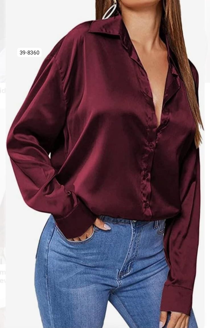 Camisa Satin Para Mujer 38-8360 (M)