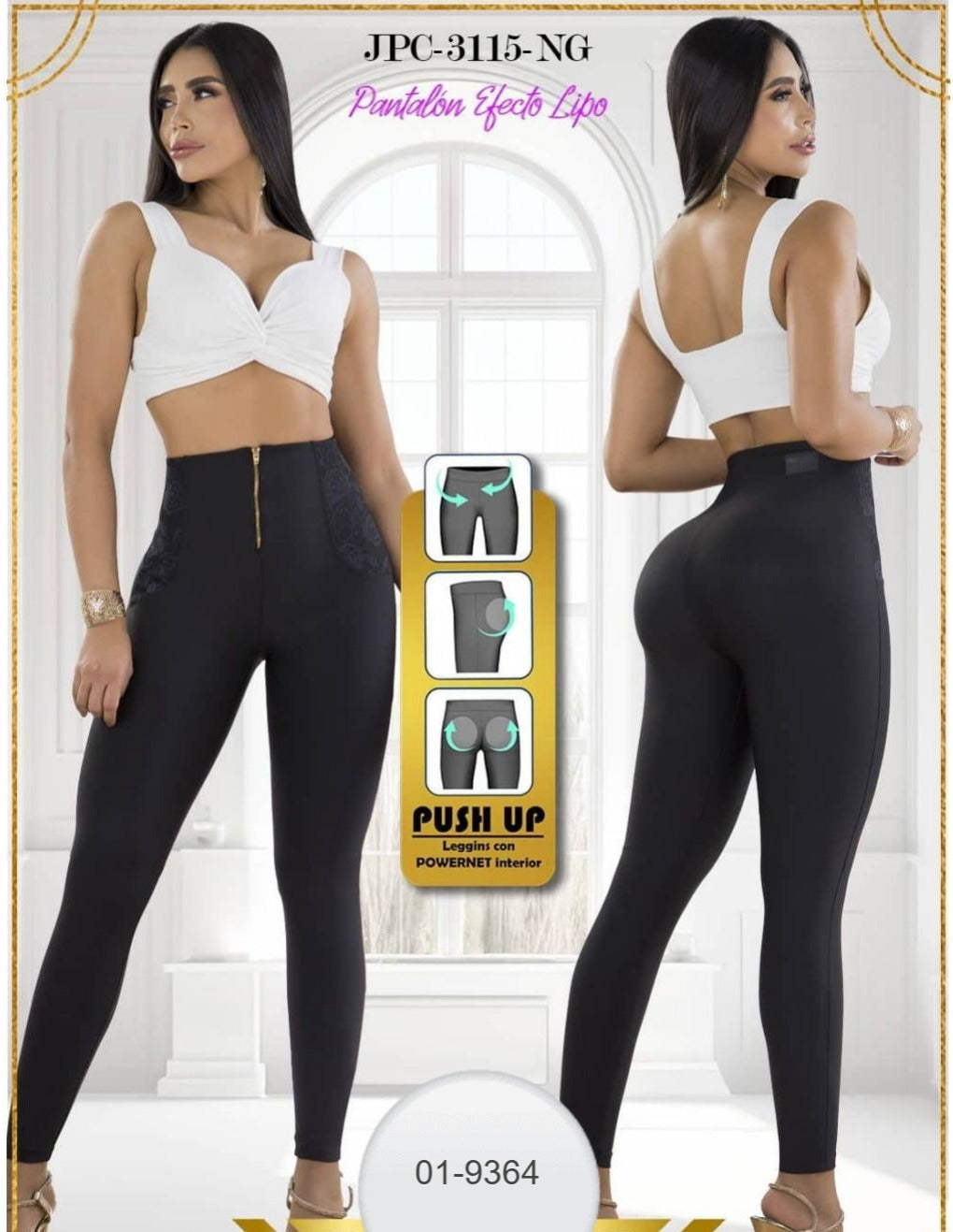 Leggings Efecto Lipo Para Mujer 01-9364 (M)