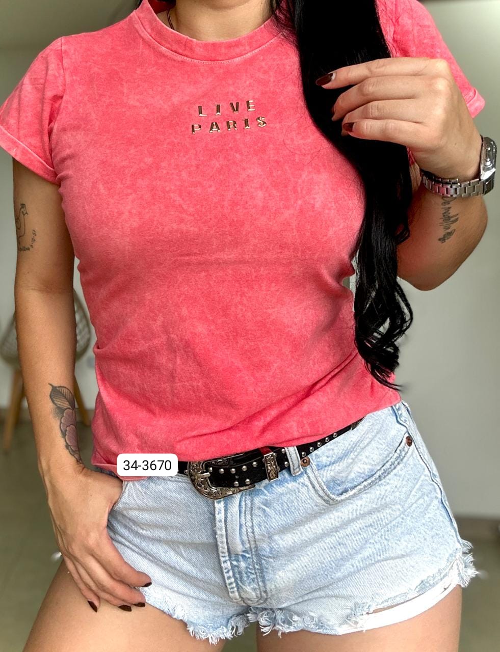 Camiseta Para Mujer 34-3670
