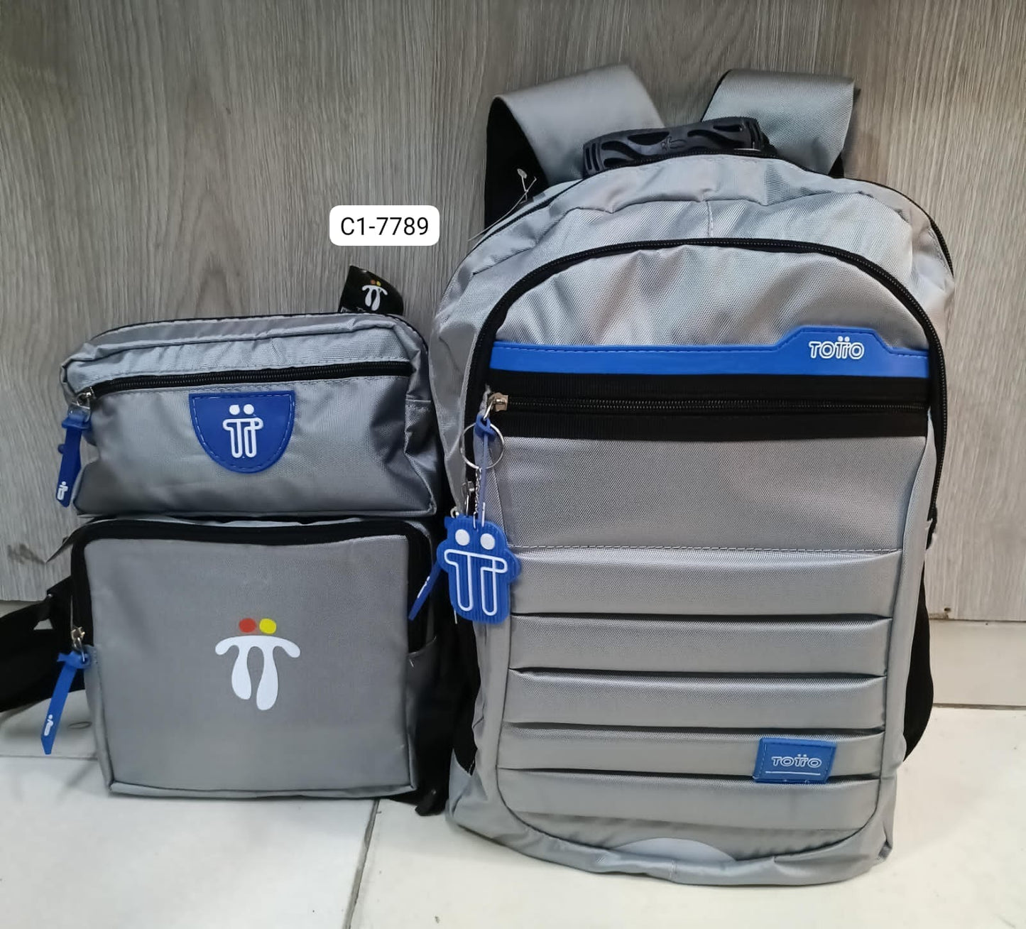 Combo Morral, Lonchera, cartuchera Para Niño (3 Piezas) C1-7789