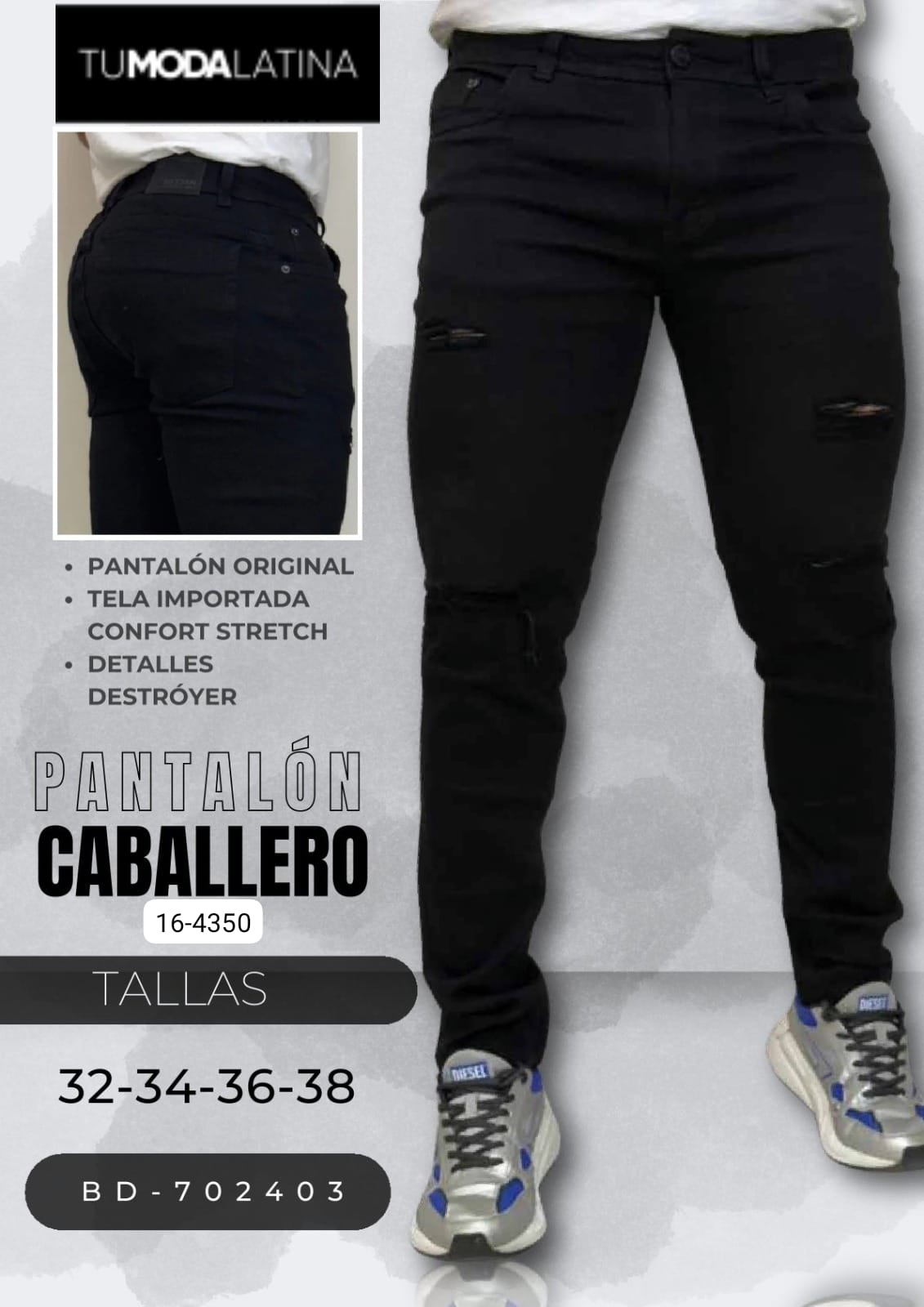 Jean Para Hombre 16-4350 (H)