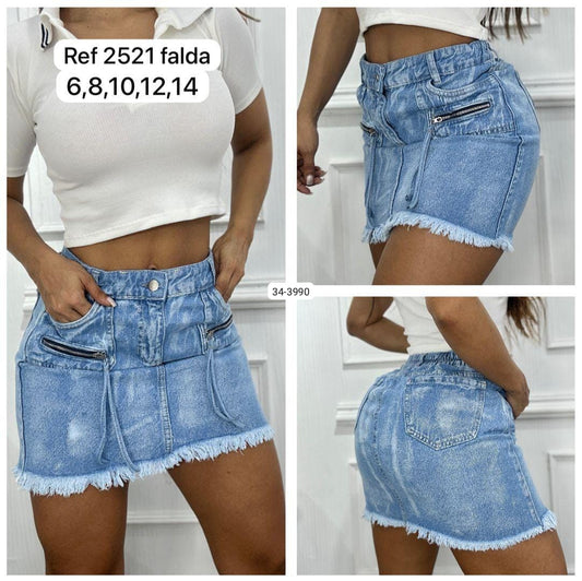 Falda Para Mujer 34-3990