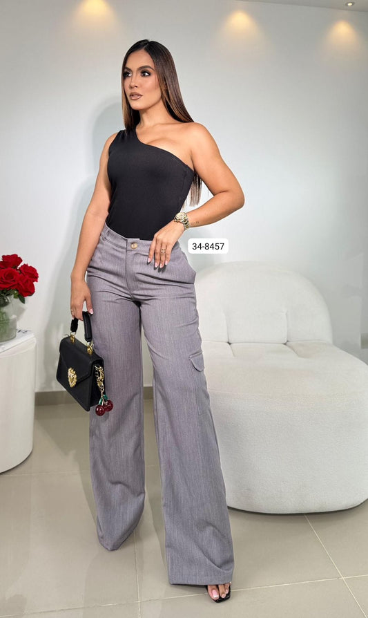 Pantalón Tipo Cargo Para Mujer 34-8457 (M)
