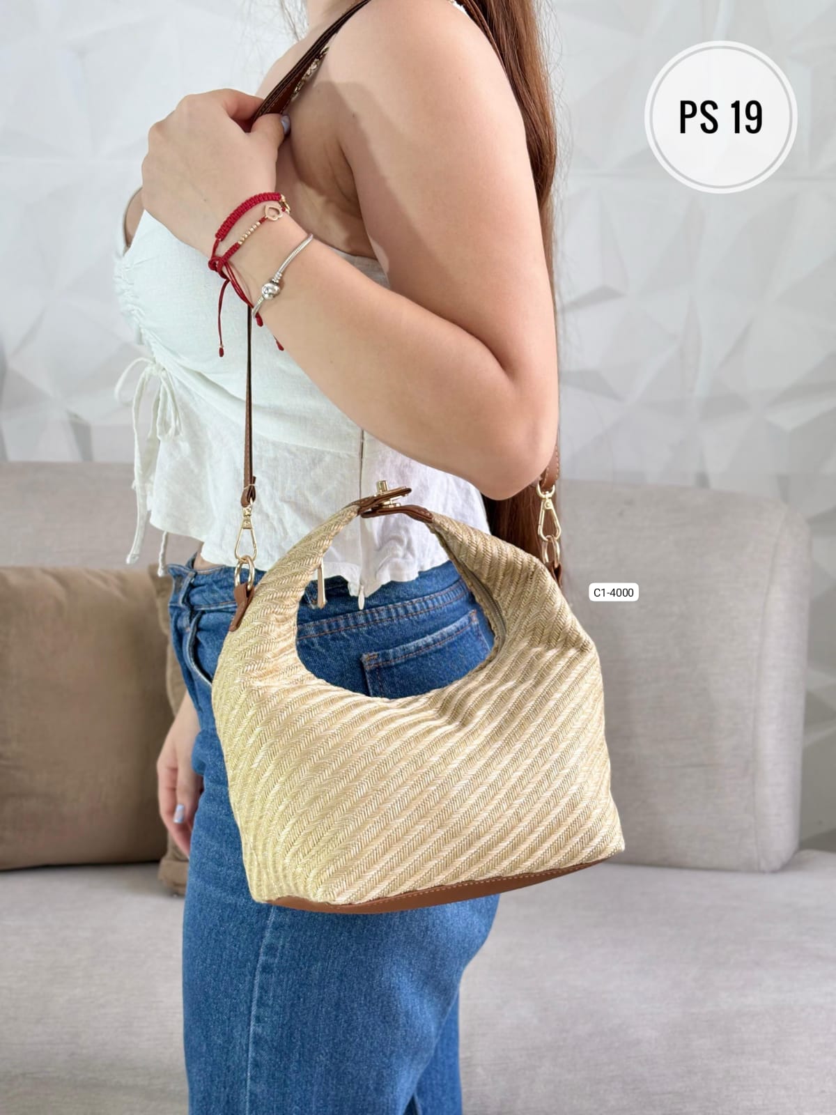Bolso En Yute Para Mujer C1-4000 (S)