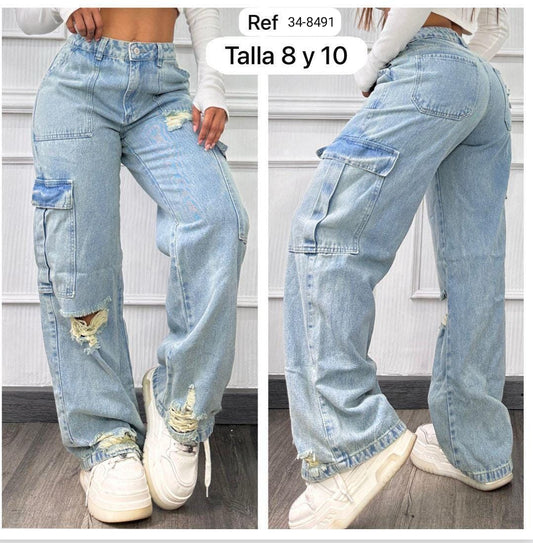 Jean Para Mujer 34-8491 (J)