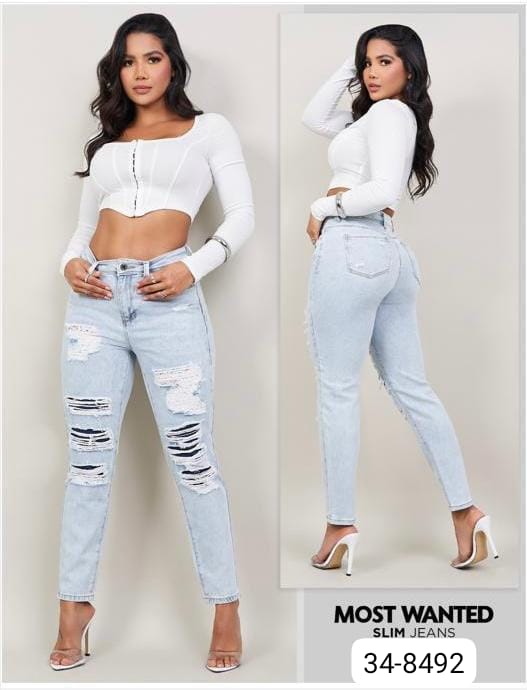 Jean Para Mujer 34-8492 (J)