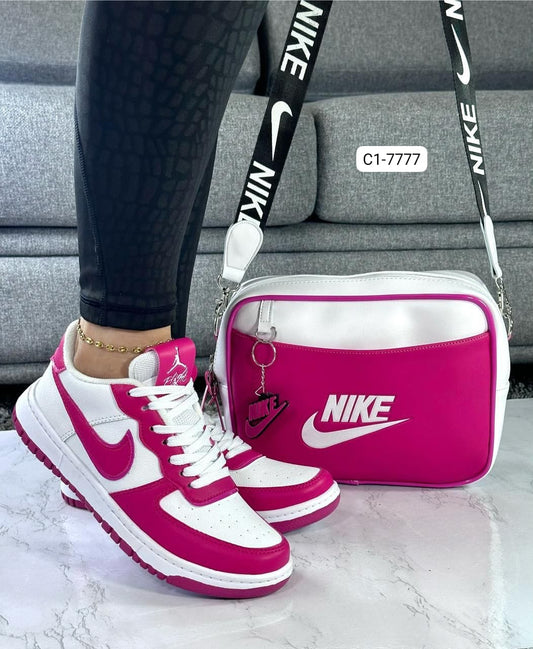 Combo Calzado, Bolso, Billetera Para Mujer (3 Piezas) C1-7777 (M)