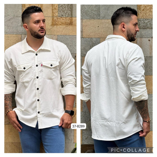 Camisa Manga Larga Para Hombre 37-8289 (S)