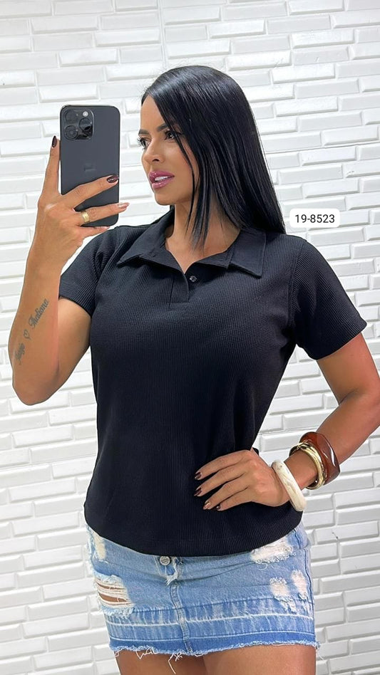 Camisa Tipo Polo Para Mujer 19-8523 (M)