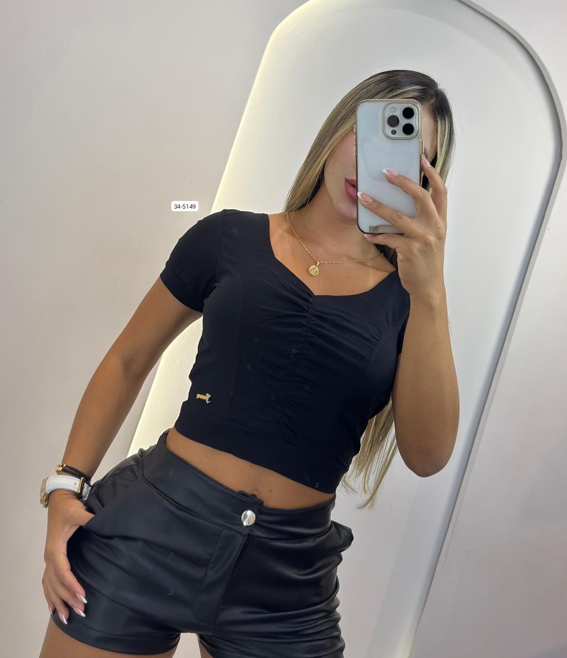 Blusa Rib Para Mujer 34-5149 (J)