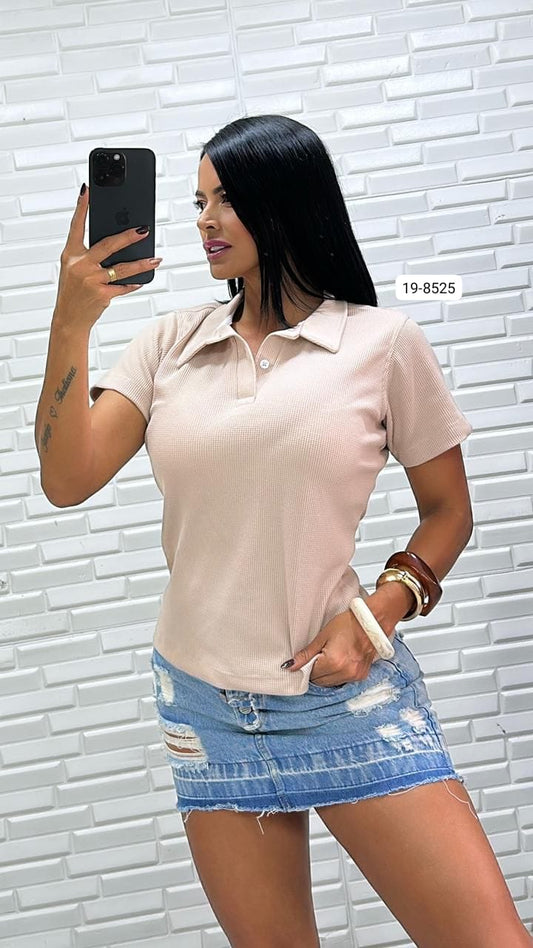 Camisa Tipo Polo Para Mujer 19-8525 (M)