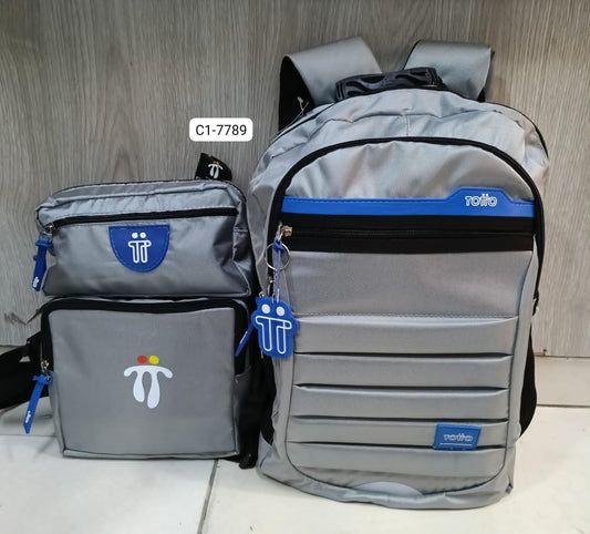 Combo Morral, Lonchera, cartuchera Para Niño (3 Piezas) C1-7789