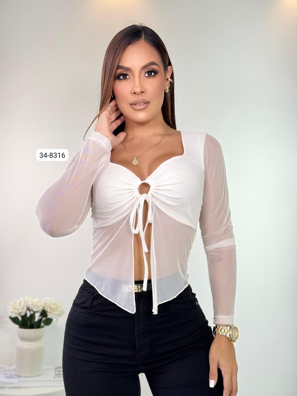Blusa Para Mujer 34-8316 (S)