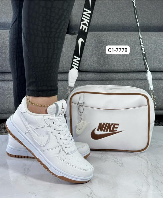 Combo Calzado, Bolso, Billetera Para Mujer (3 Piezas) C1-7778 (M)