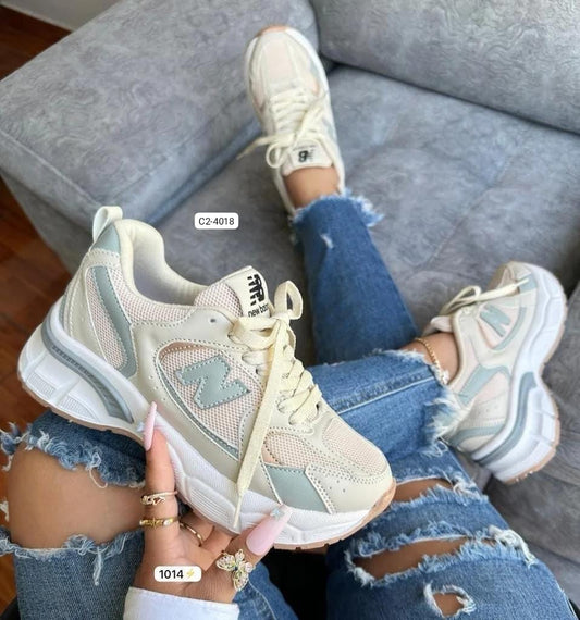 Tenis Nw Blnc Para Mujer C2-4018 (H)