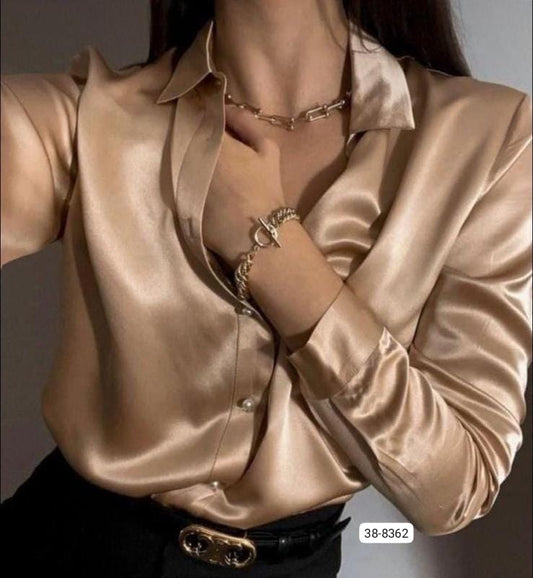 Camisa Satin Para Mujer 38-8362 (M)